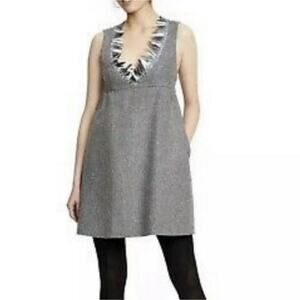 Anna Sui/ Target Womens Gray Tweed Sleeveless Lined Party Dress Size 1X NWT